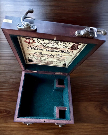 Gran Caja de Madera para Sextante premium "Mariner's Legacy" con Opción de Grabado