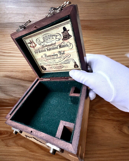 Gran Caja de Madera para Sextante premium "Mariner's Legacy" con Opción de Grabado