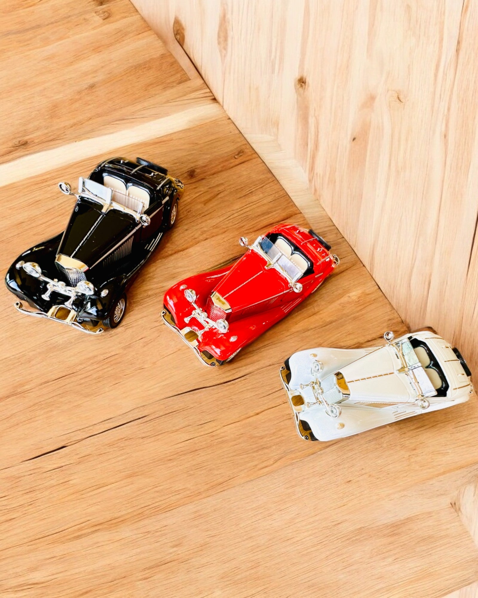 Modelo en miniatura de coches clásicos retro - posibilidad de personalización para regalo con grabado, 3 variantes para elegir