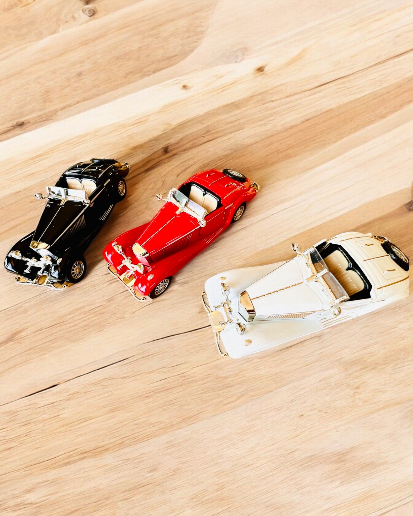 Modelo en miniatura de coches clásicos retro - posibilidad de personalización para regalo con grabado, 3 variantes para elegir