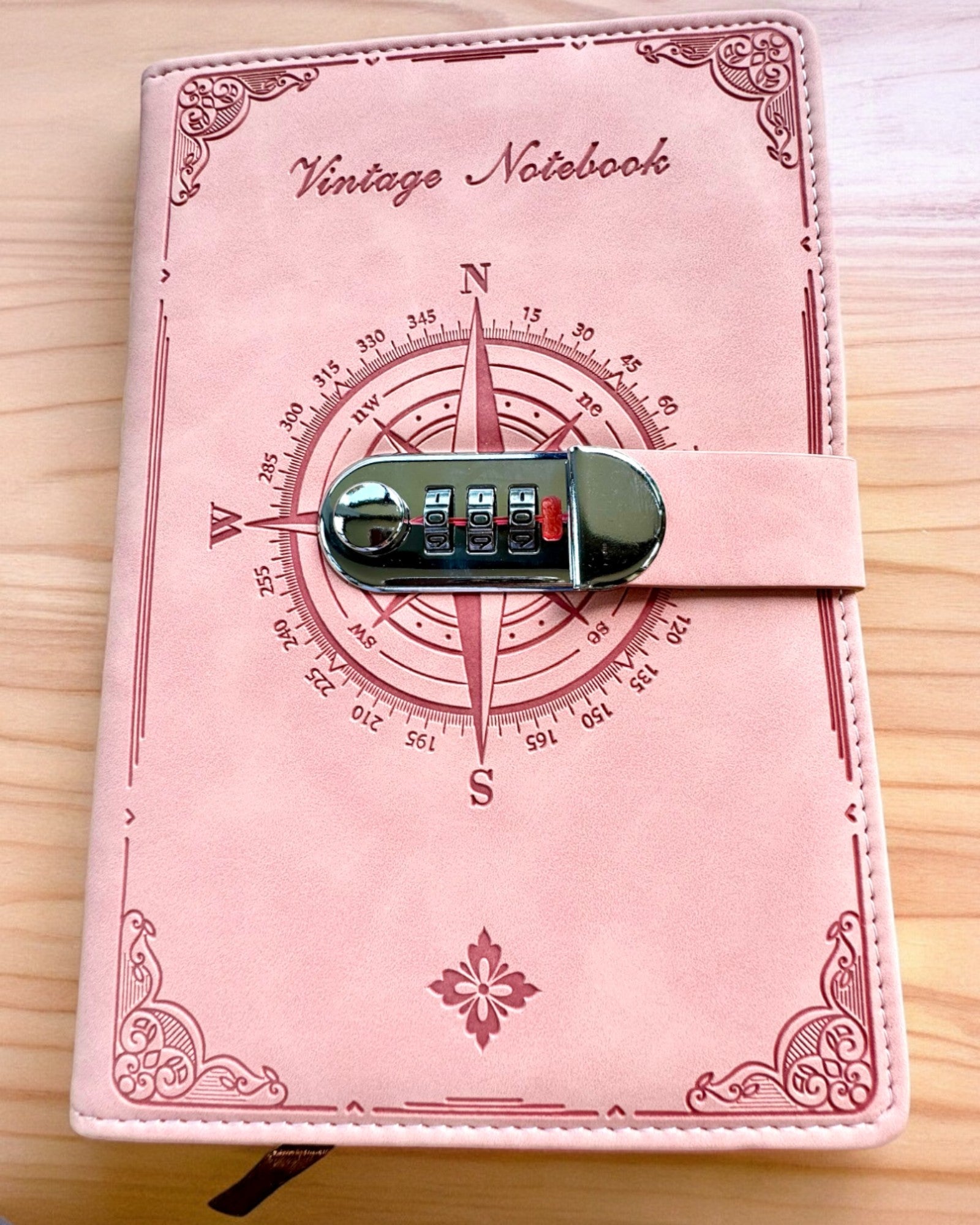 'Cuaderno Secreto A5 Vintage con bloqueo por código - Elige Tu Estilo, personalización con grabado para regalo'