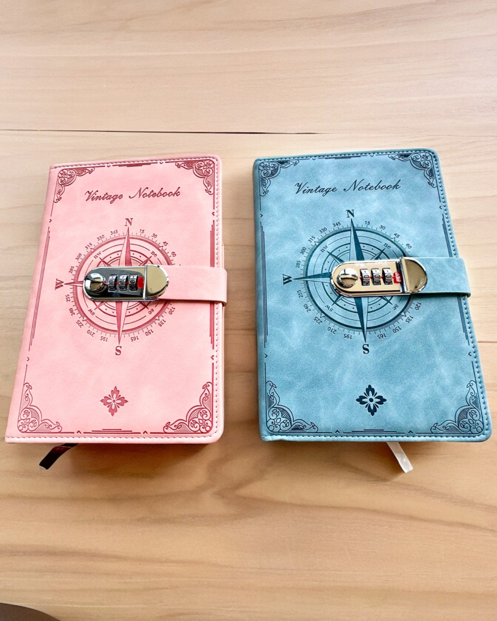 'Cuaderno Secreto A5 Vintage con bloqueo por código - Elige Tu Estilo, personalización con grabado para regalo'