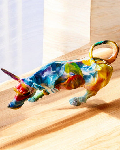 Escultura Toro Decorativo "BullArt" – Arte Único con Opción de Grabado - 4 variantes de color, para regalo personalizado