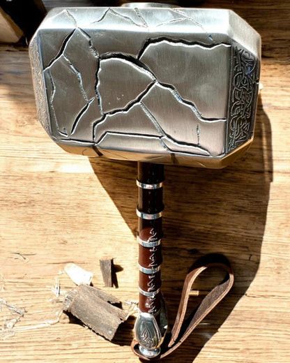 Martillo de Thor "Chief" - Martillo artesanal hecho a mano, personalización con grabado para regalo