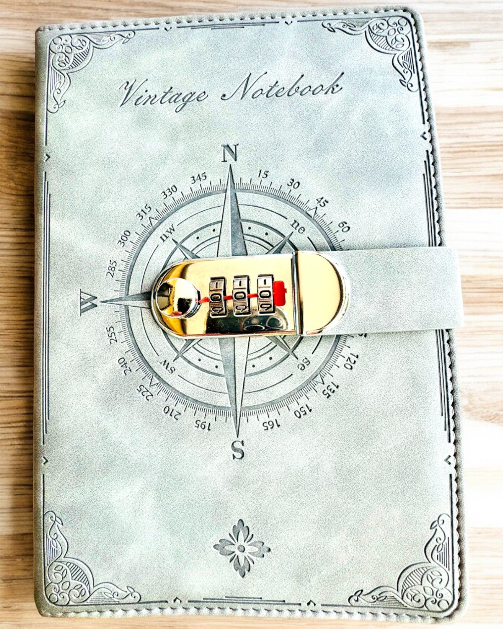 'Cuaderno Secreto A5 Vintage con bloqueo por código - Elige Tu Estilo, personalización con grabado para regalo'