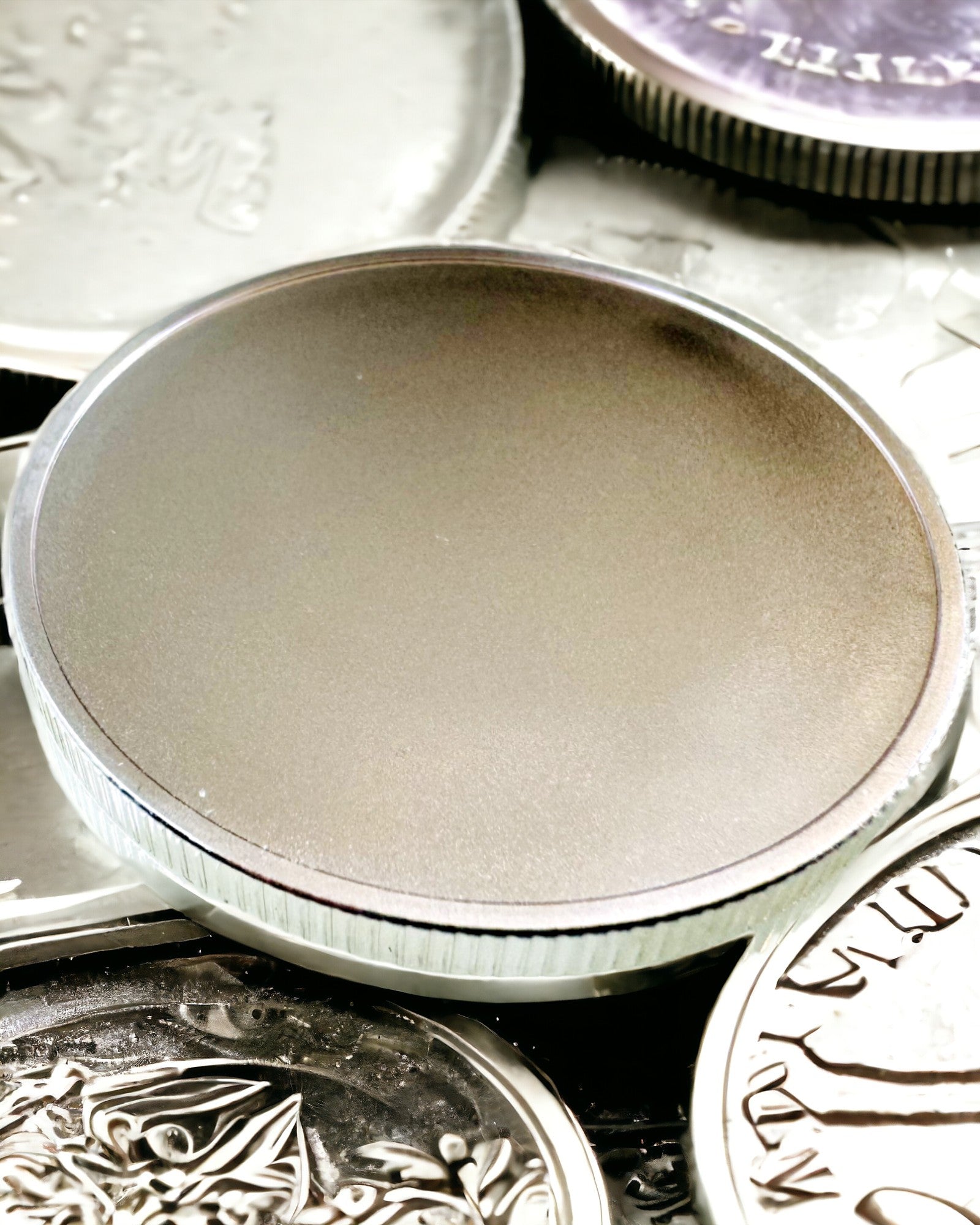 Moneda Vacía de Desafío con Opción de Personalización por Grabado – Coleccionable, 40mm, tres modelos