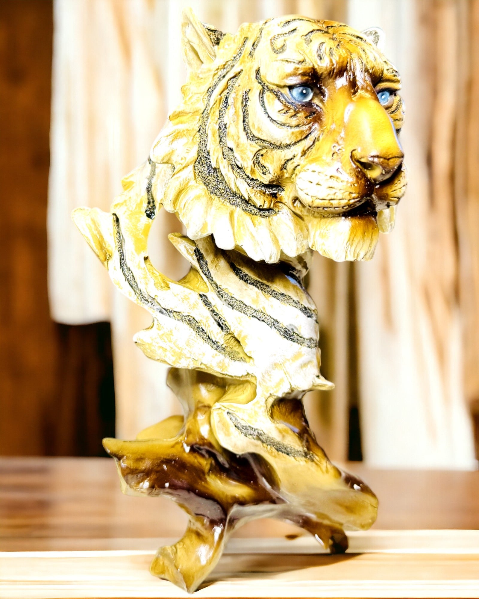 Estatuilla "Tigre Rey de la Jungla" con Opción de Grabado, figura de 29 cm de altura, decoración para regalo