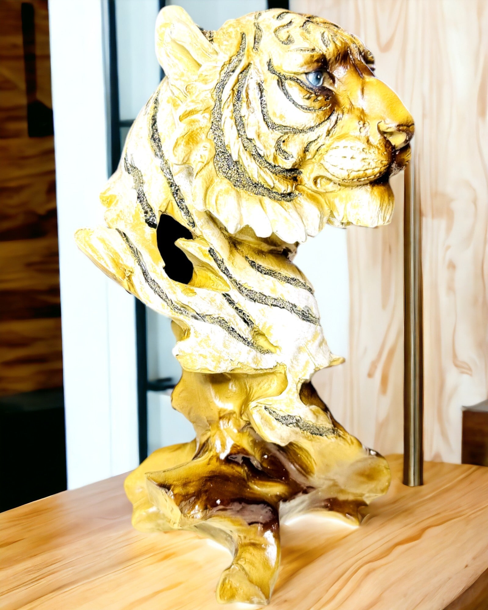 Estatuilla "Tigre Rey de la Jungla" con Opción de Grabado, figura de 29 cm de altura, decoración para regalo