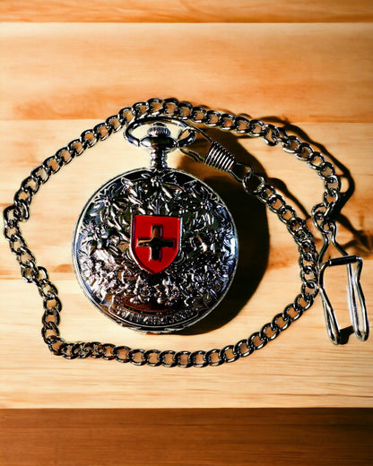 Reloj de bolsillo "Heritage Helvetia" con posibilidad de grabado