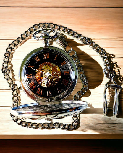 Reloj de bolsillo "Heritage Helvetia" con posibilidad de grabado