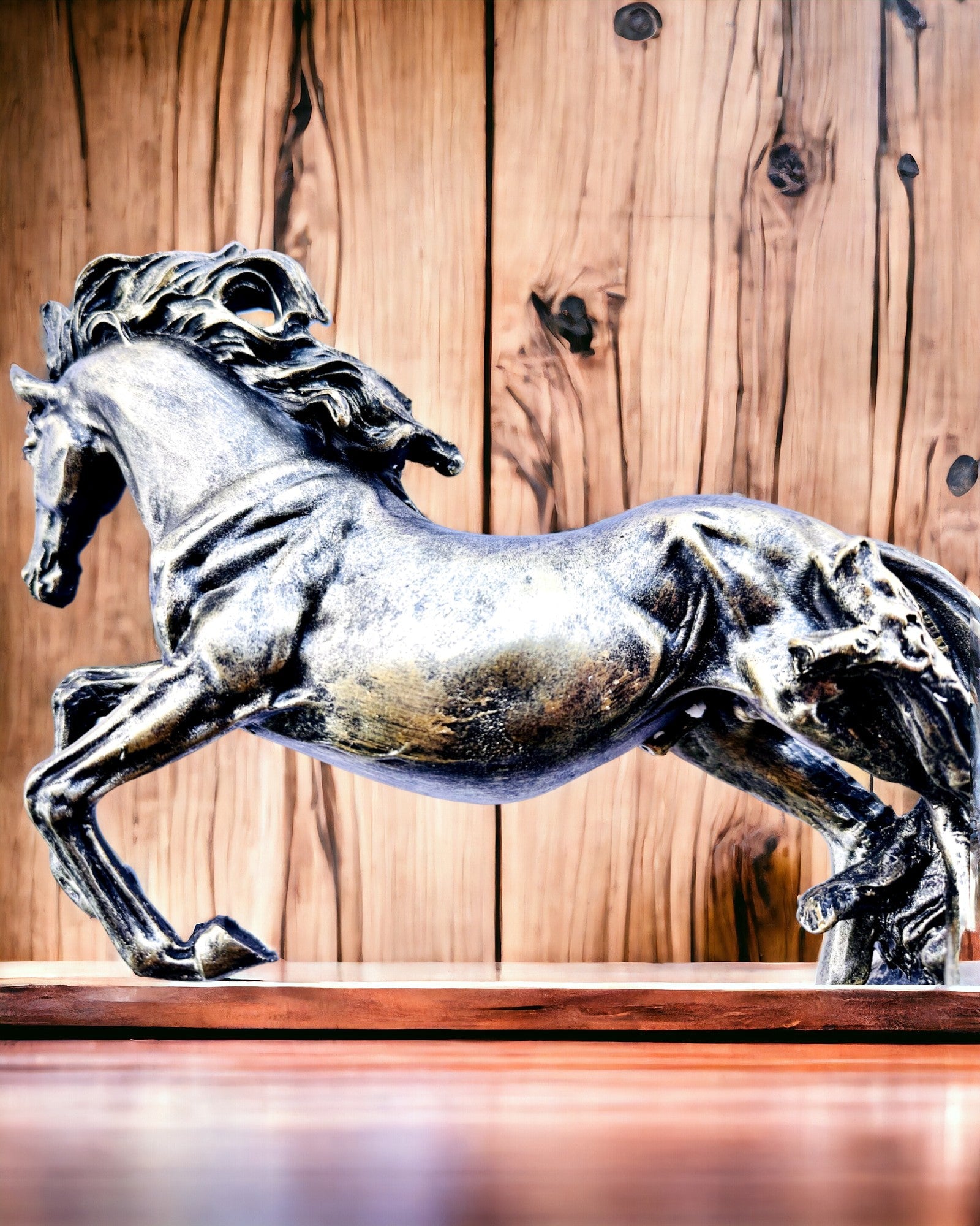 Noblesse - Figura, Estatua de Caballo en Movimiento - posibilidad de personalización con grabado para regalo