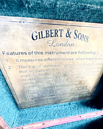 Gran Caja de Madera para Brújula "Gilbert & Sons" con Opción de Grabado