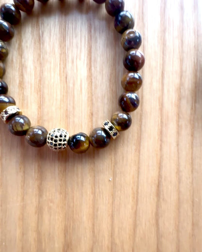 Conjunto de 2 Pulseras "Golden Eye"