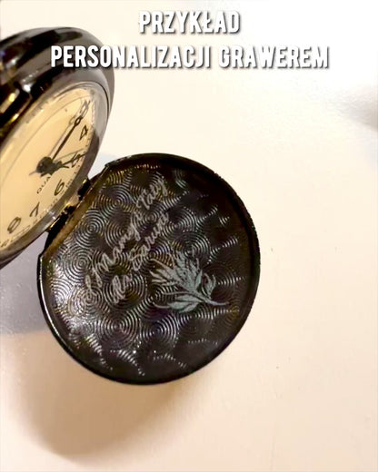 Reloj de bolsillo "Galactic Eye" personalización con grabado