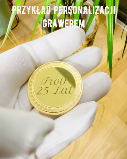 Moneda Vacía de Desafío con Opción de Personalización por Grabado – Coleccionable, 40mm, tres modelos