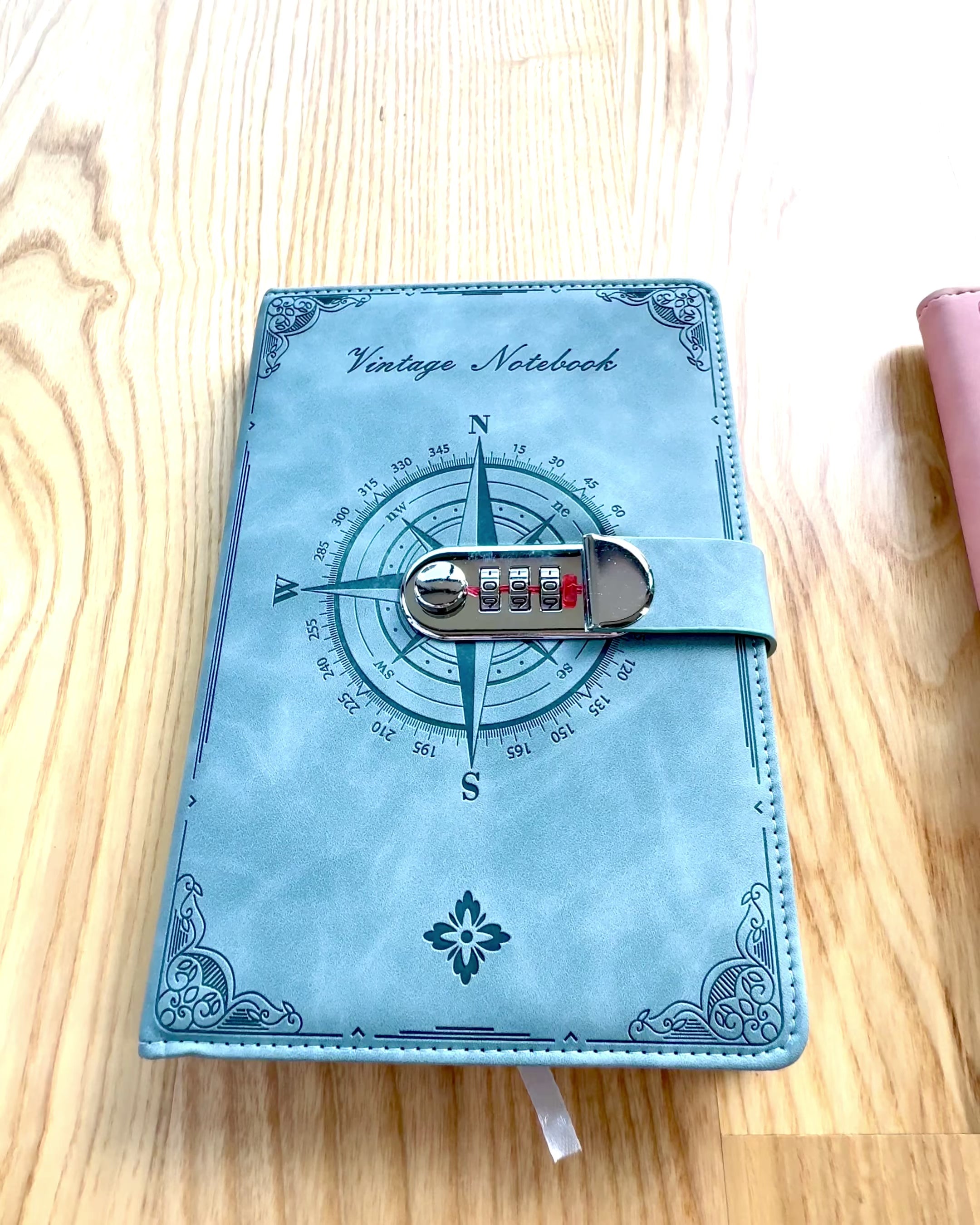 'Cuaderno Secreto A5 Vintage con bloqueo por código - Elige Tu Estilo, personalización con grabado para regalo'